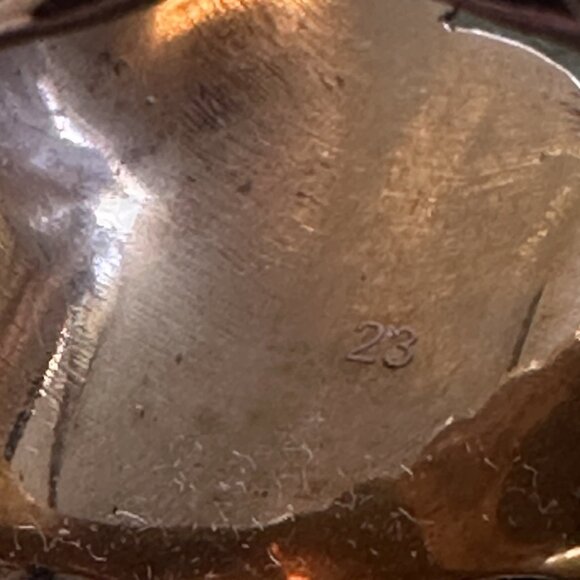 NEW Gucci Lion Head Gold Ring Black Stone Size 23 IT 10.5 US - Picture 9 of 9